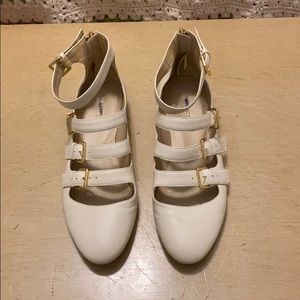 Jcrew Mary Jane size 7 off white leather